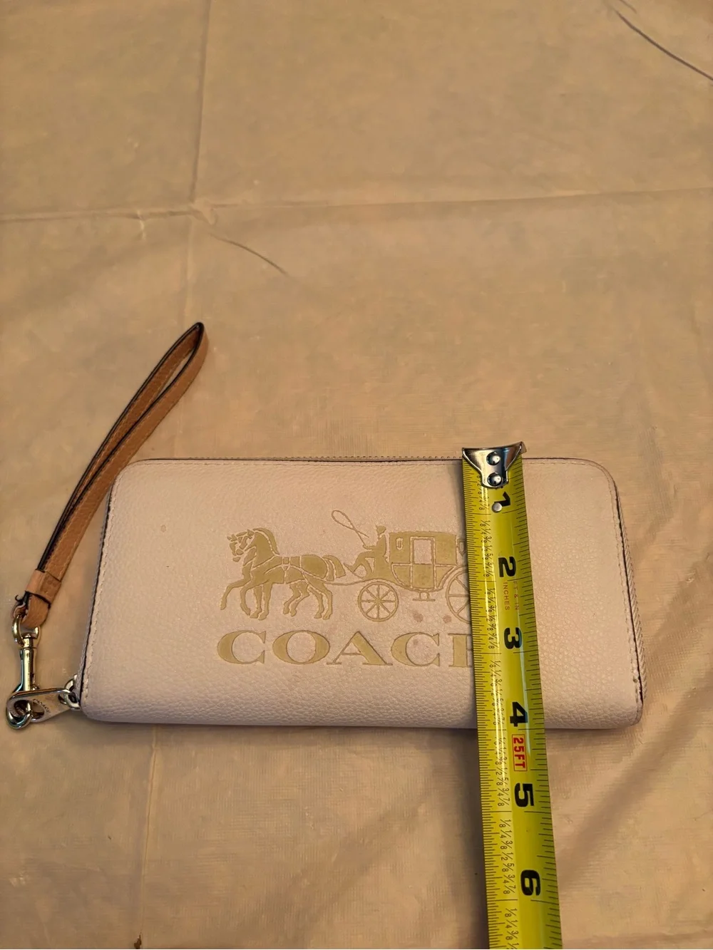 Coach Long Zip Around Wallet With Horse And Carriage